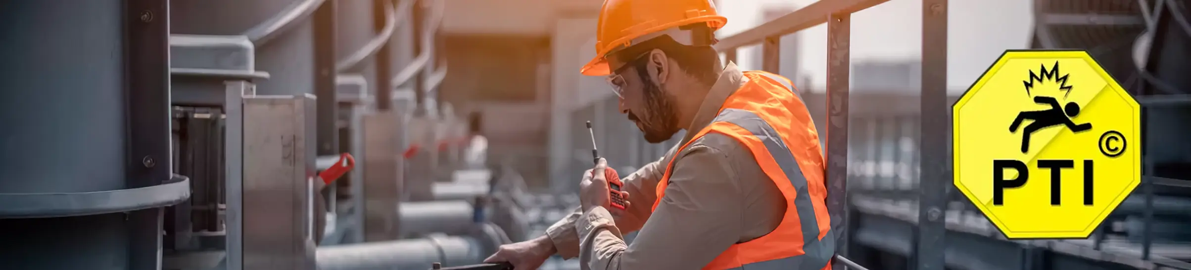 Walkie Talkie PTI (Protección Trabajador Aislado)