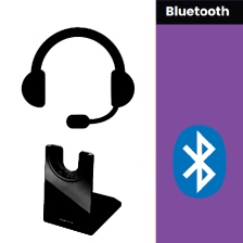 Auriculares Bluetooth con Base de Carga