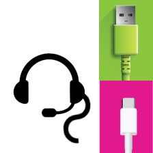 Auriculares con Cable USB