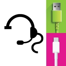 Auriculares con Cable USB Mono