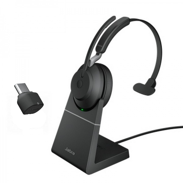 Jabra Evolve2 65 Mono UC (dongle USB-C) con base de carga image