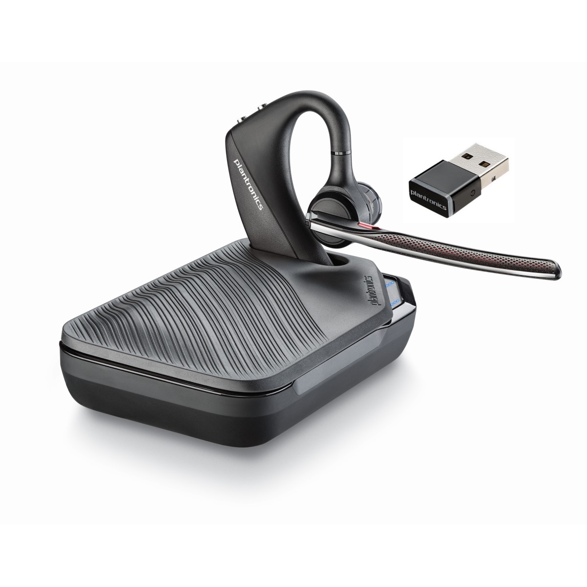 Plantronics Voyager 5200 UC con base y dongle USB-A image