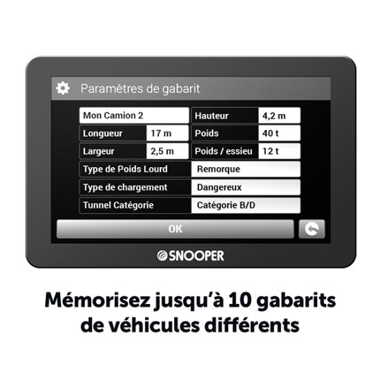 GPS Snooper PL5400  poids lourd