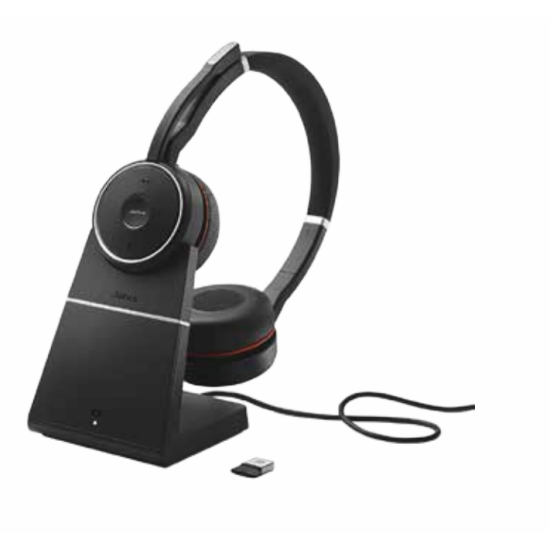 Jabra Evolve 75 UC Stereo + Socle, casque jabra sans fil