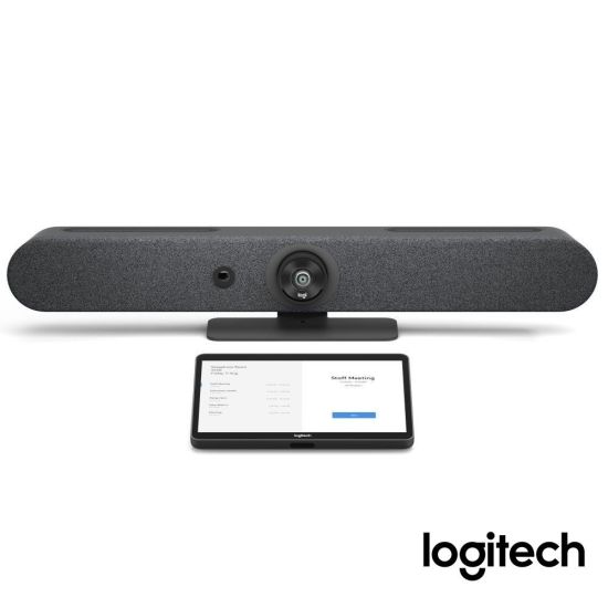 Logitech Rally Bar Mini + Logitech Tap - vue de face