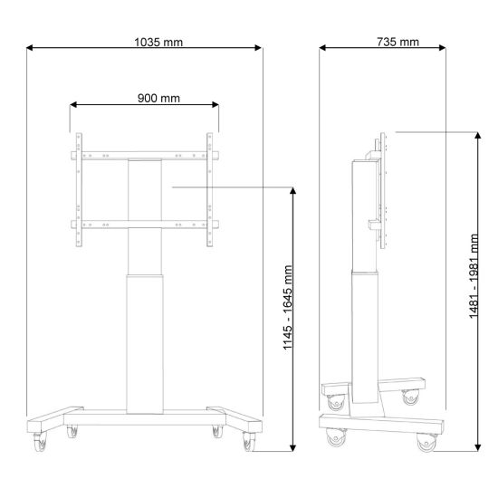 NewStar PLASMA M2250 dimensions