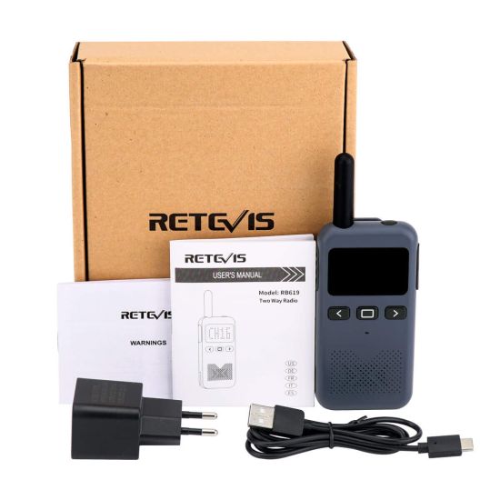 Retevis RB619 2.0 - Talkie-walkie sans licence ultra-compact - boîte