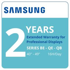 Extensión de Garantia del Fabricante 2 años para pantallas profesionales Samsung 40-49", 16H/Día