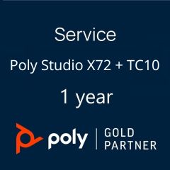 Service Poly+ para Poly Studio X72 y TC10 - 1 año