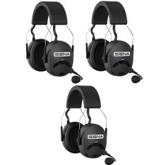 Pack de 3 Sena Tufftalk M - Casque antibruit intercom permettant la communication avec un nombre quasiment illimité d'utilisateurs