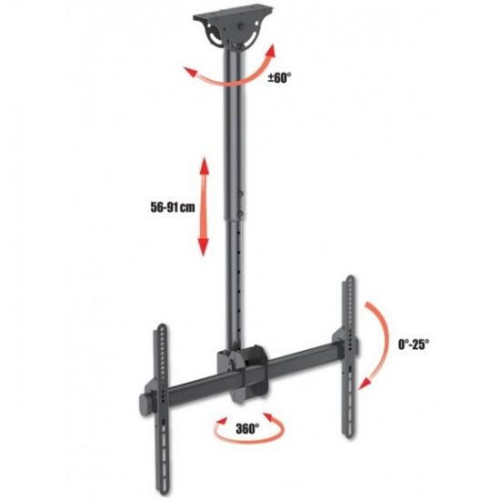 Support plafond télescopique pour écran de 32'' à 75'' - fonction