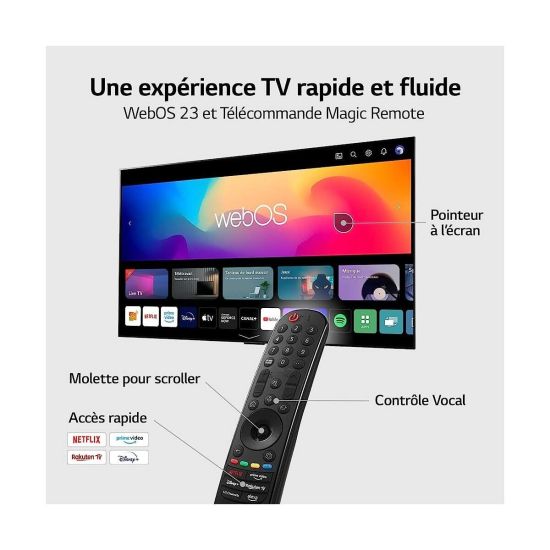 TV LG QNED 65 pouces - expérience rapide et fluide