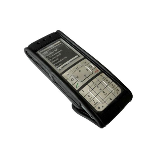 Housse en cuir pour Aastra Mitel 632D