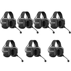 Pack de 7 Sena Cast - Intercom full duplex dans casque antibruit avec modulation sonore - CAST-01