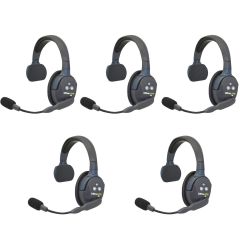 Pack 5 Eartec UltraLITE HD Mono - UL5S - pack intercoms sans fil full duplex