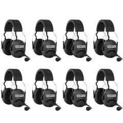 Pack de 8 Sena Tufftalk M - Casque antibruit intercom permettant la communication avec un nombre quasiment illimité d'utilisateurs - vue pack