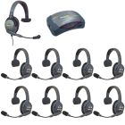 Pack 9 Eartec UltraLITE HD Mono - HUB9SMXS - pack intercoms sans fil full duplex