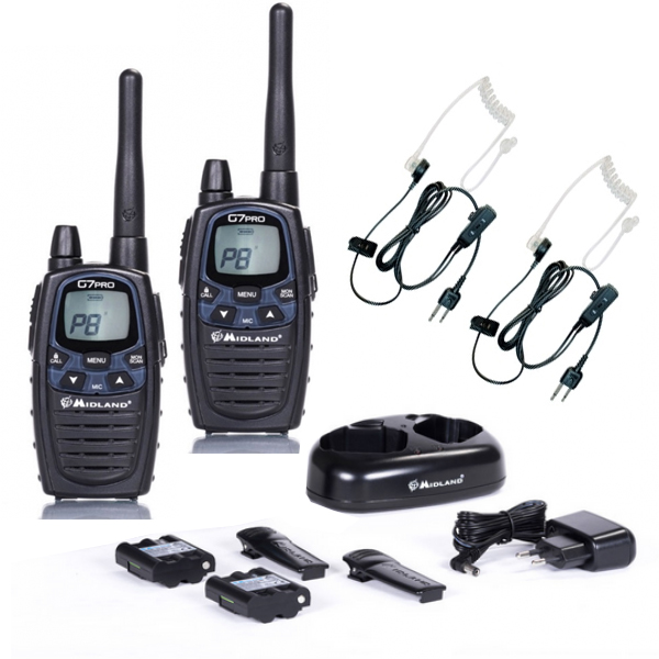 Kit de 2 Midland G7 Pro + Auriculares Bodyguard image