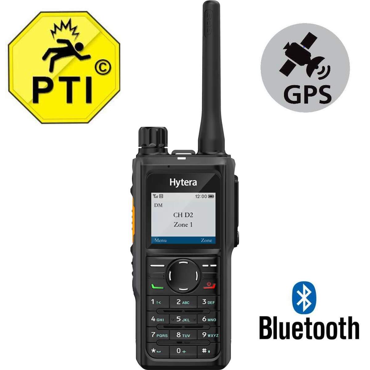 Hytera HP685 UHF - Protección Trabajador Aislado Bluetooth GPS image