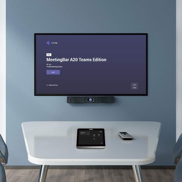 Kit de Videoconferencia Microsoft Teams Rooms Yealink + Pantalla + Montaje en Pared image