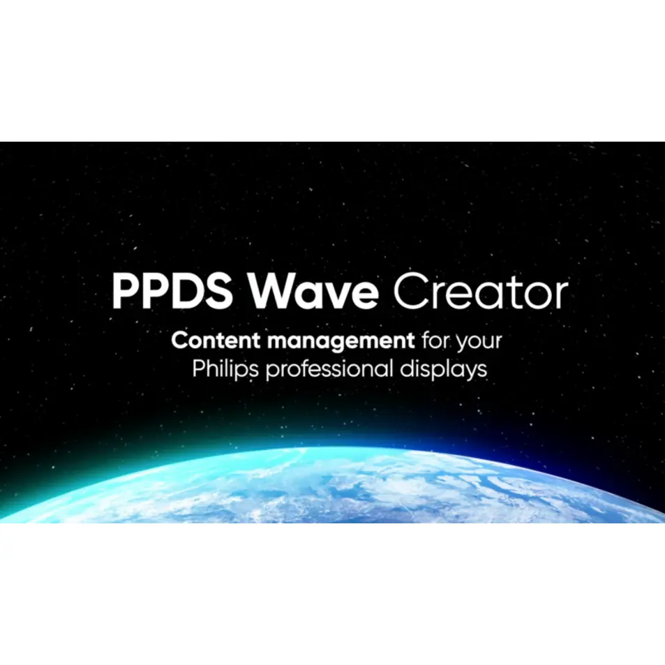 Philips PPDS Wave Creator - software para señalización digital