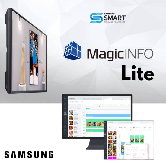 software de creación de contenido Samsung - MagicInfo