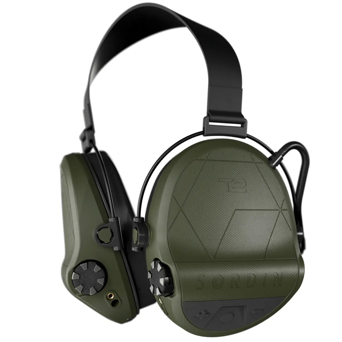 Sordin SUPREME T2 Verde - Banda para el cuello - Protectores auditivos militar - 303006-20P