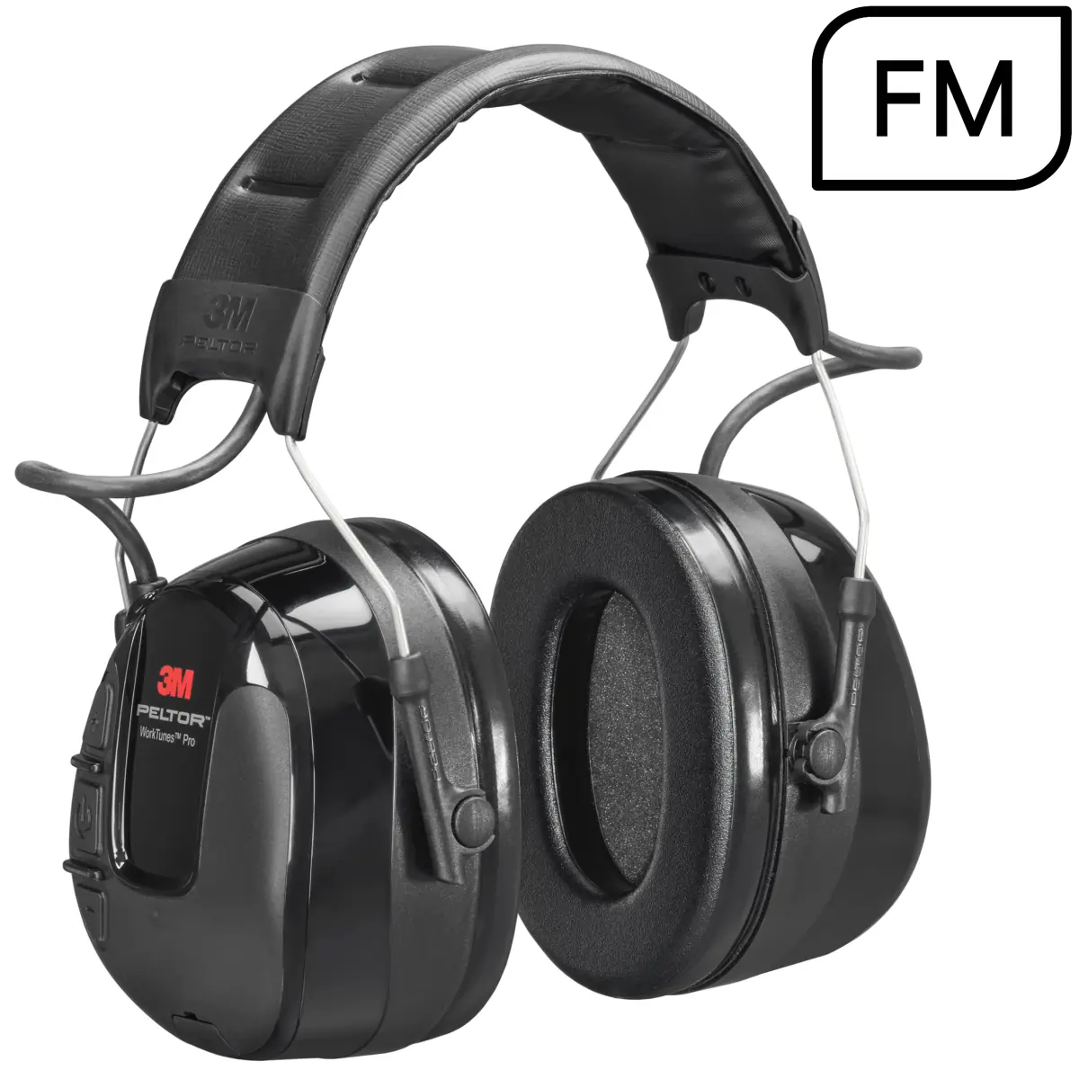 3M Peltor WorkTunes Pro Radio FM - Protectores auditivos Radio FM - HRXS220A - Carcasas con radio FM