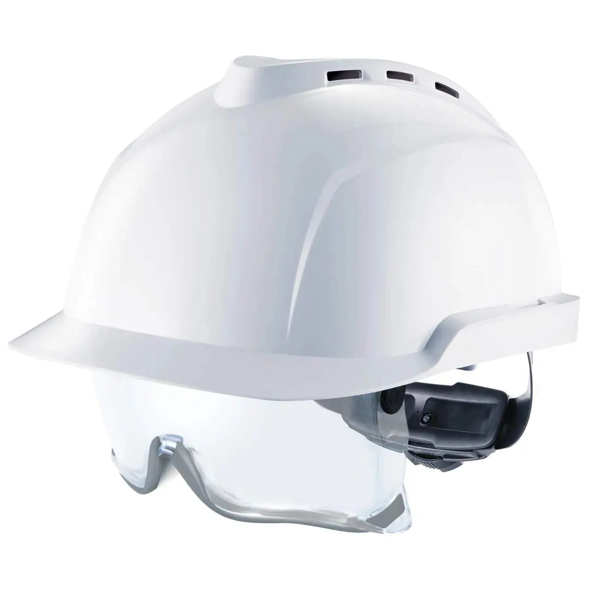 Casco de obra V-GARD 930: Comodidad y protección ocular integrada