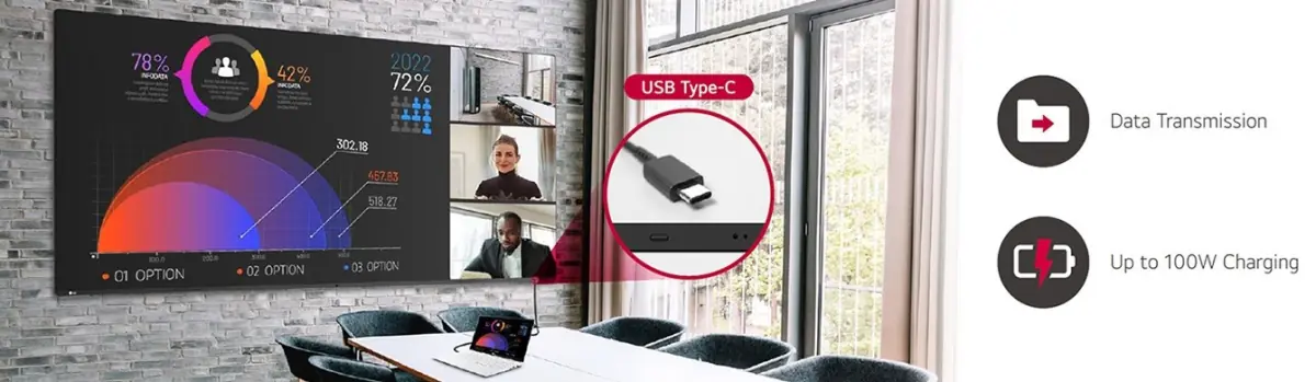 compartir pantalla mediante cable USB-C