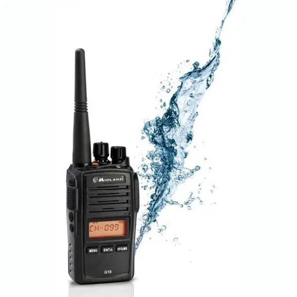 Kit de 4 Midland G18 - transmisor de radio profesional sin licencia PMR446, walkie talkie resistente al agua