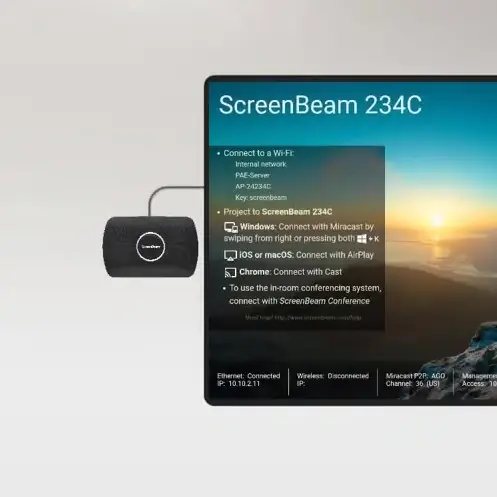 creenBeam 1100 Plus: compartir pantalla y videoconferencia inalámbrico 