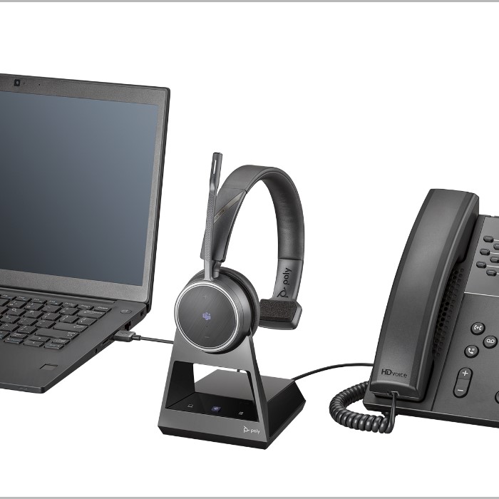 Poly Savi 7310 Office, auricular inalámbrico pour PC et téléphone fixe