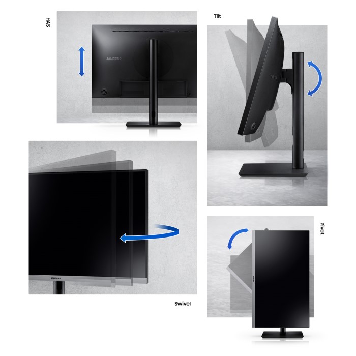 Samsung S24R650FDU réglage position