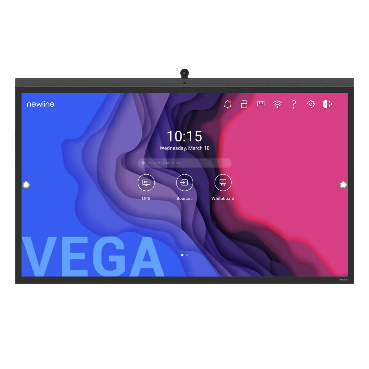 características de la pantalla vega