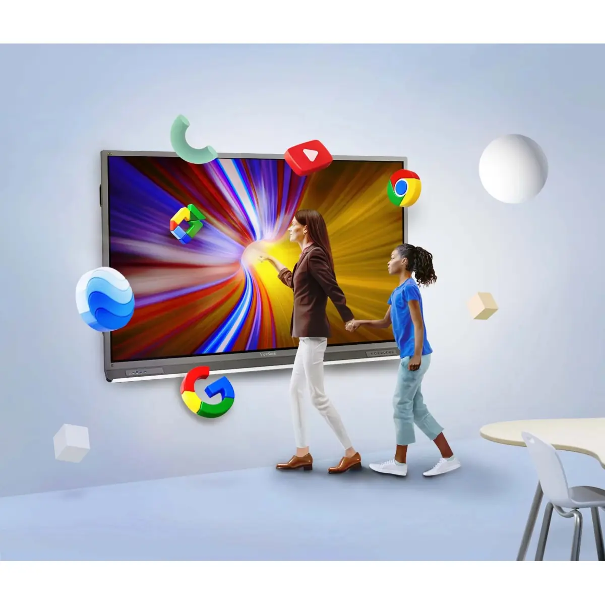 Pantalla interactiva ViewSonic con Google