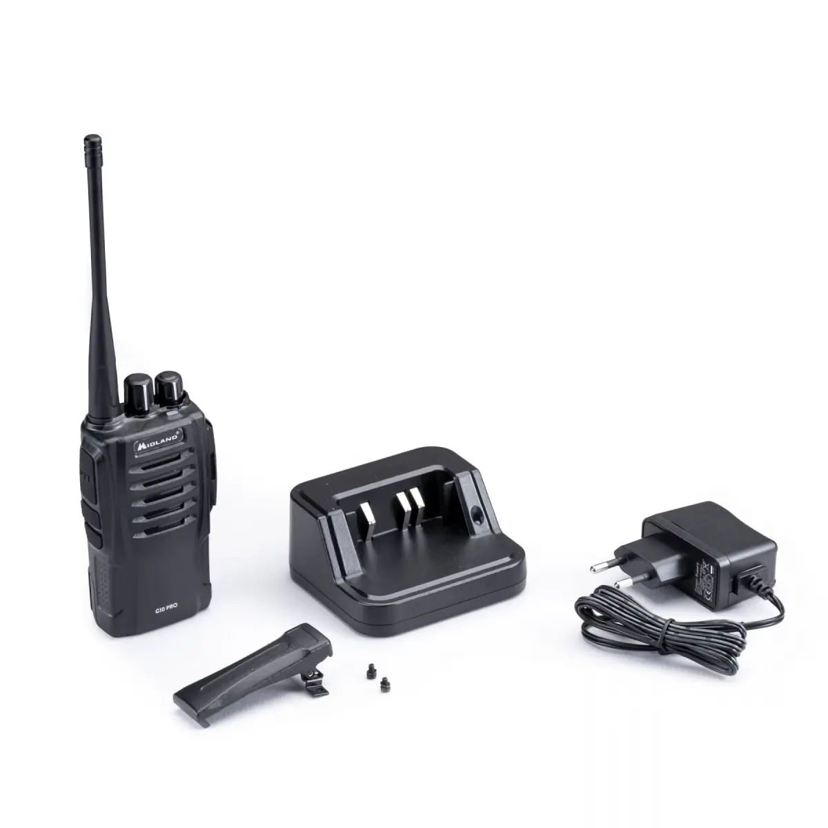 Midland G10 Pro - Walkie walkie talkie sin licencia profesional - C1107.04 - con sus accesorios