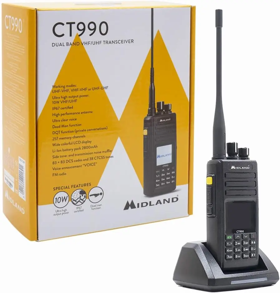 Midland CT990-EB - Walkie talkie - C1339.01 - 10W