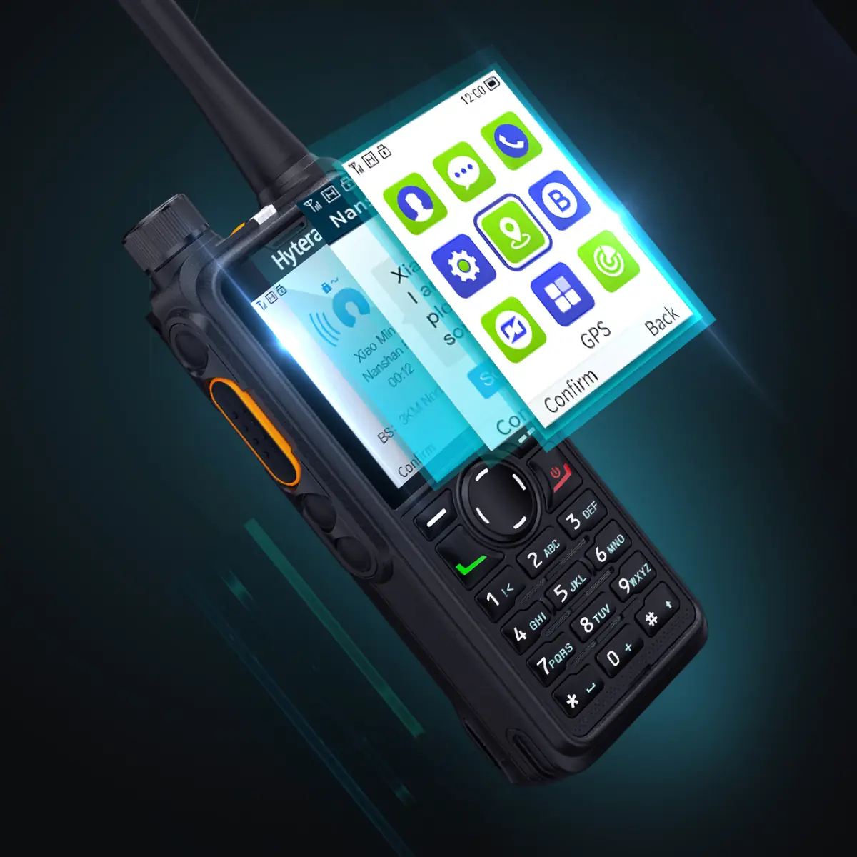 Hytera HP785 UHF - Walkie talkie UHF Hombre Caído