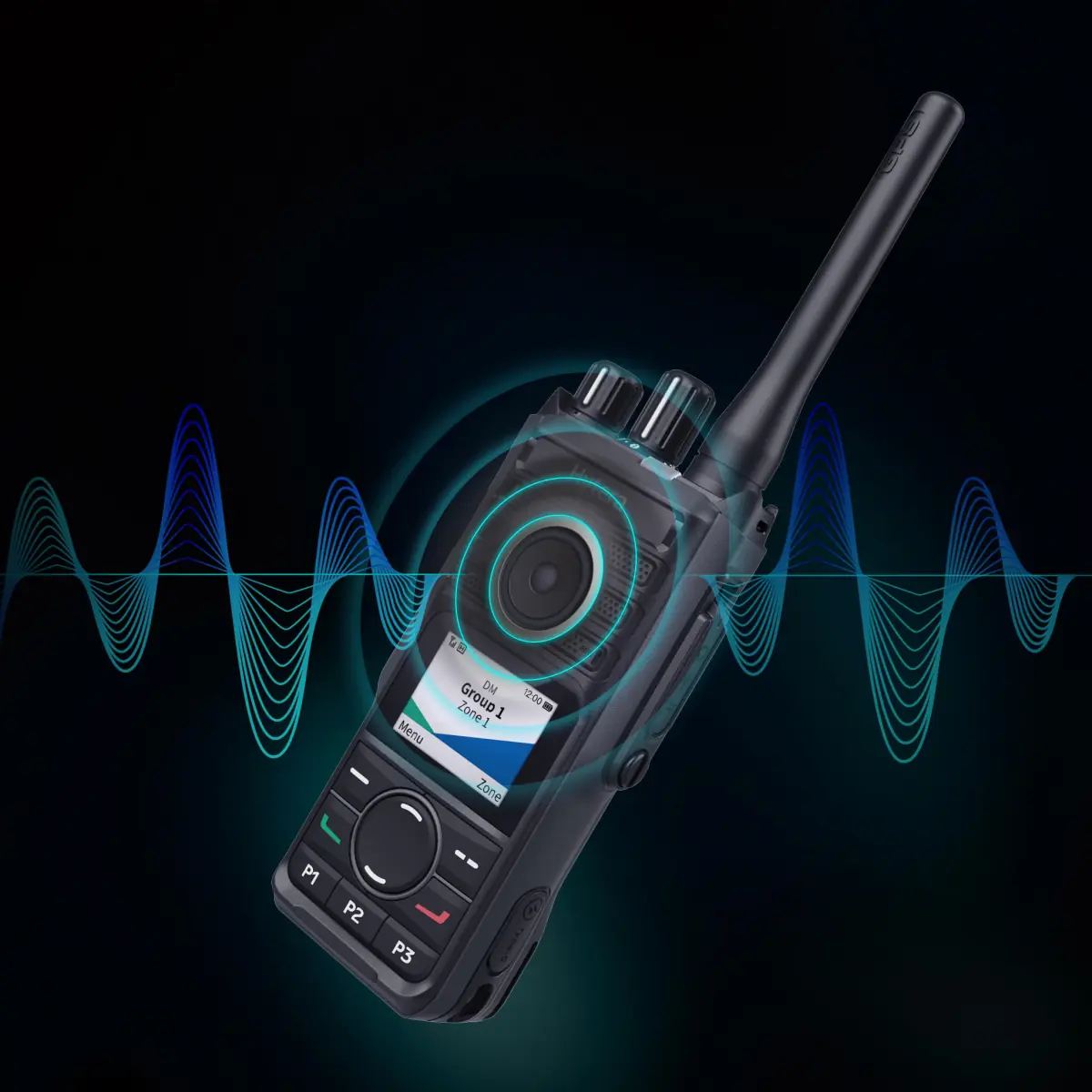 Hytera HP565 UHF - Walkie talkie digital con licencia - HP56X - Potente altavoz