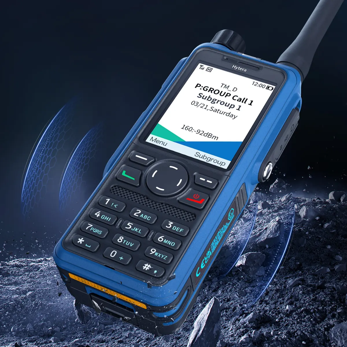 Hytera HP795Ex IIC UHF - Hombre Caído Bluetooth GPS