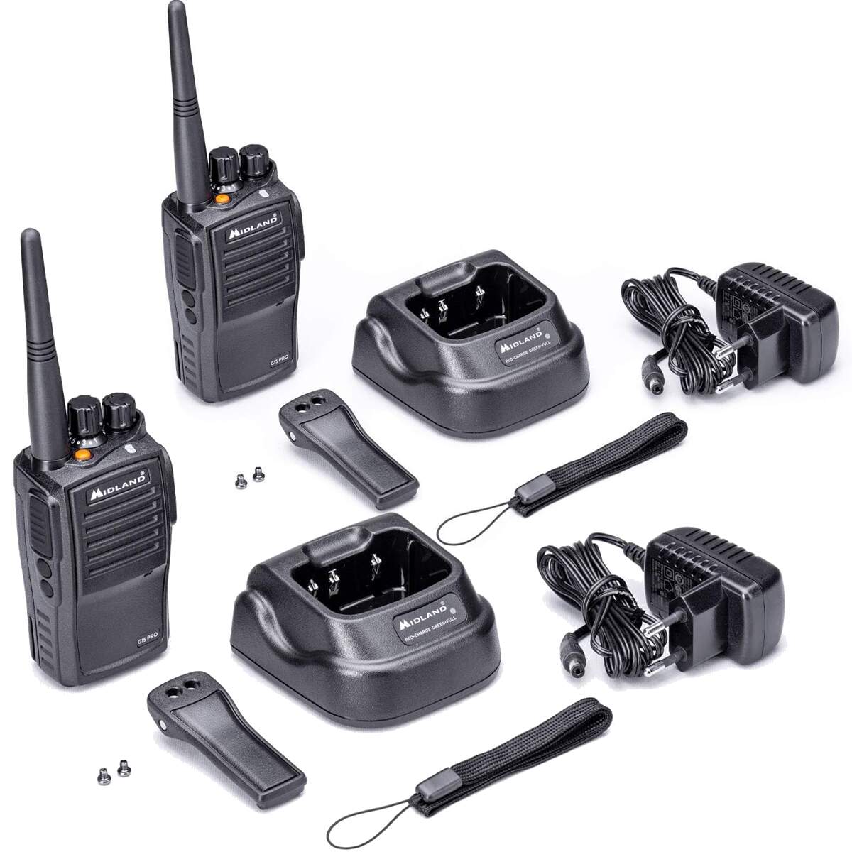 Kit de 2 Midland G15 Pro - Walkies Talkies walkies profesionales - C1127.03