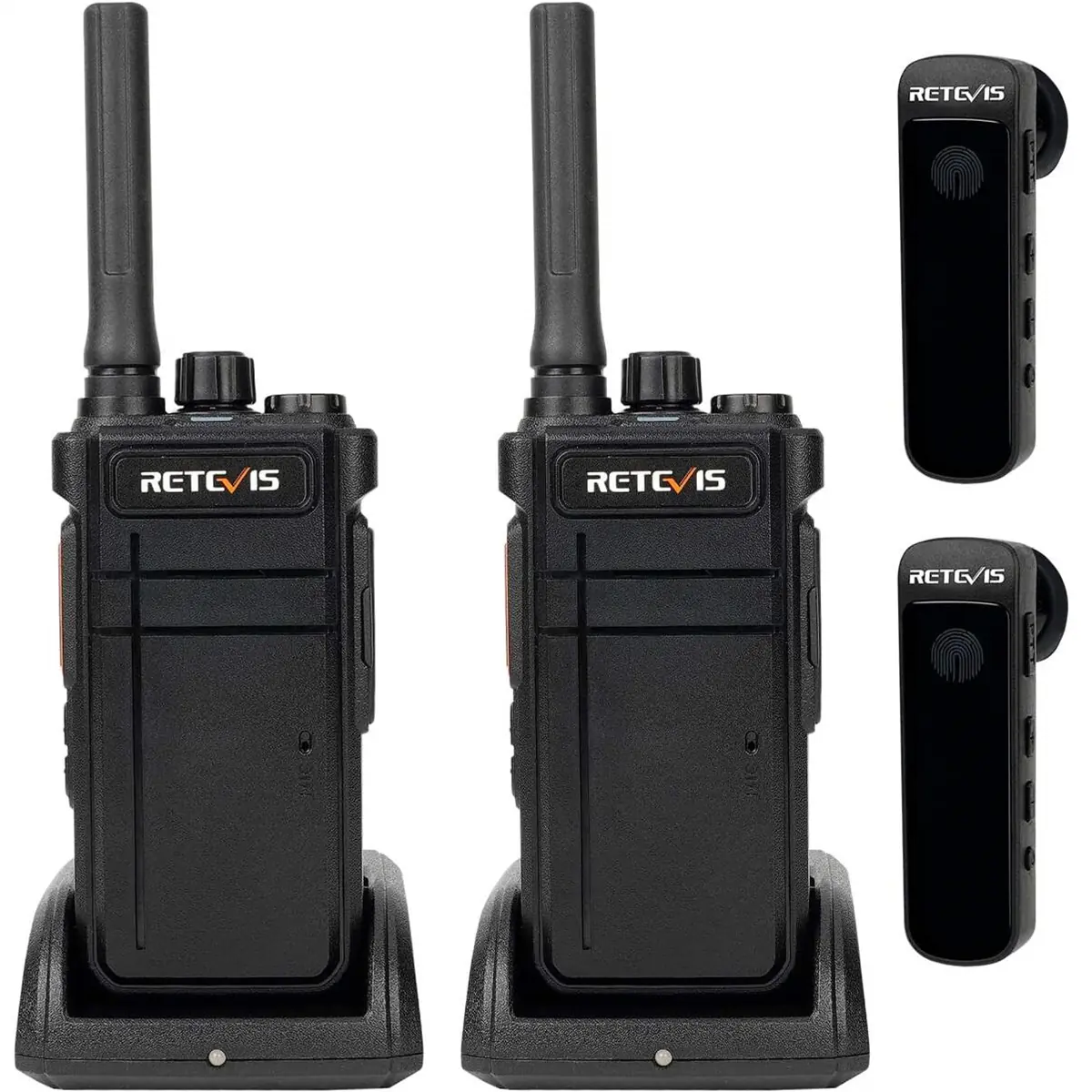 Kit de 2 Retevis RB637 2.0 + Auriculares bluetooth Gratis - Walkie talkie Bluetooth con auricular