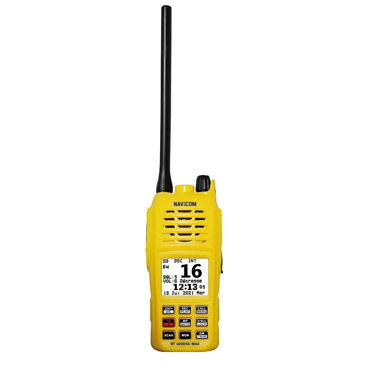 Radio VHF Navicom RT420DSC-Max GPS y DSC - Botones