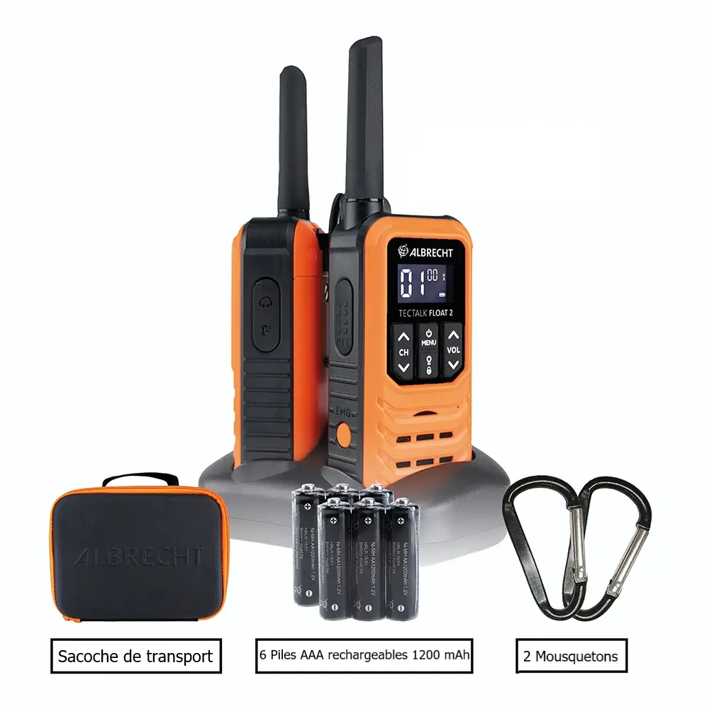 Albrecht Tectalk Float 2 - walkie talkie flotante - 29664 - Walkies Talkies walkies impermeables