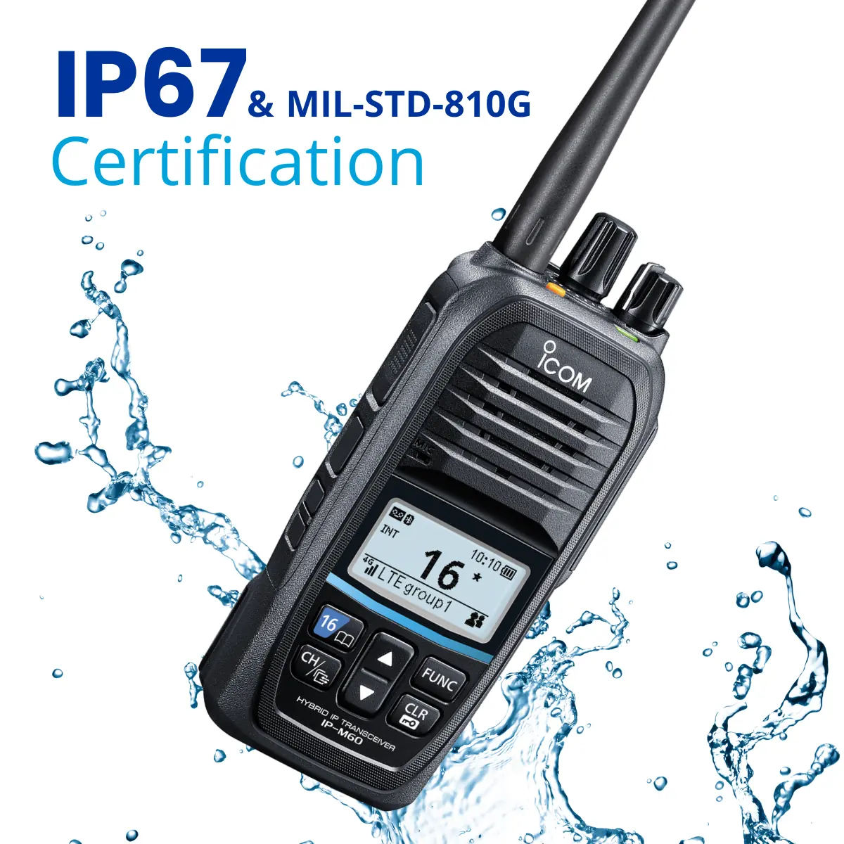 IP67 y certificación militar: IP-M60 un robusto VHF