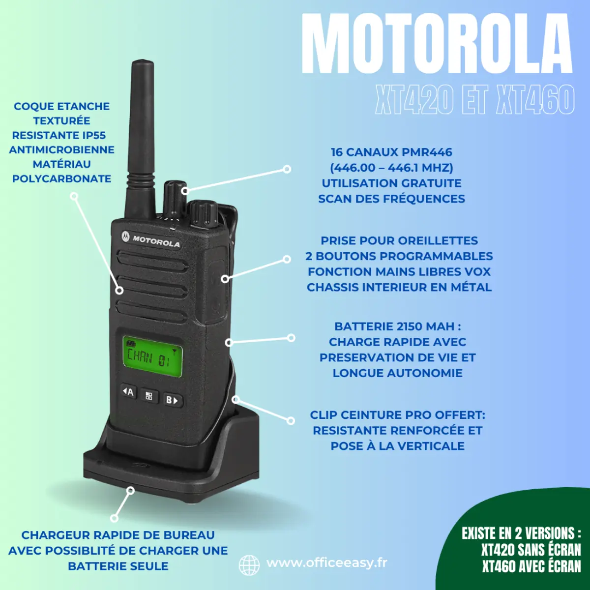 Motorola XT 460 - Walkie talkie seguridad