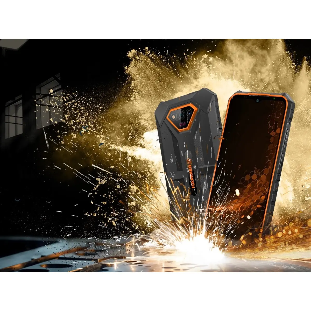 Smartphone Hammer Iron V - teléfono para albañiles