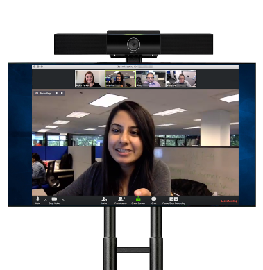 Kit videoconferencia con Poly Studio y pantalla interactiva