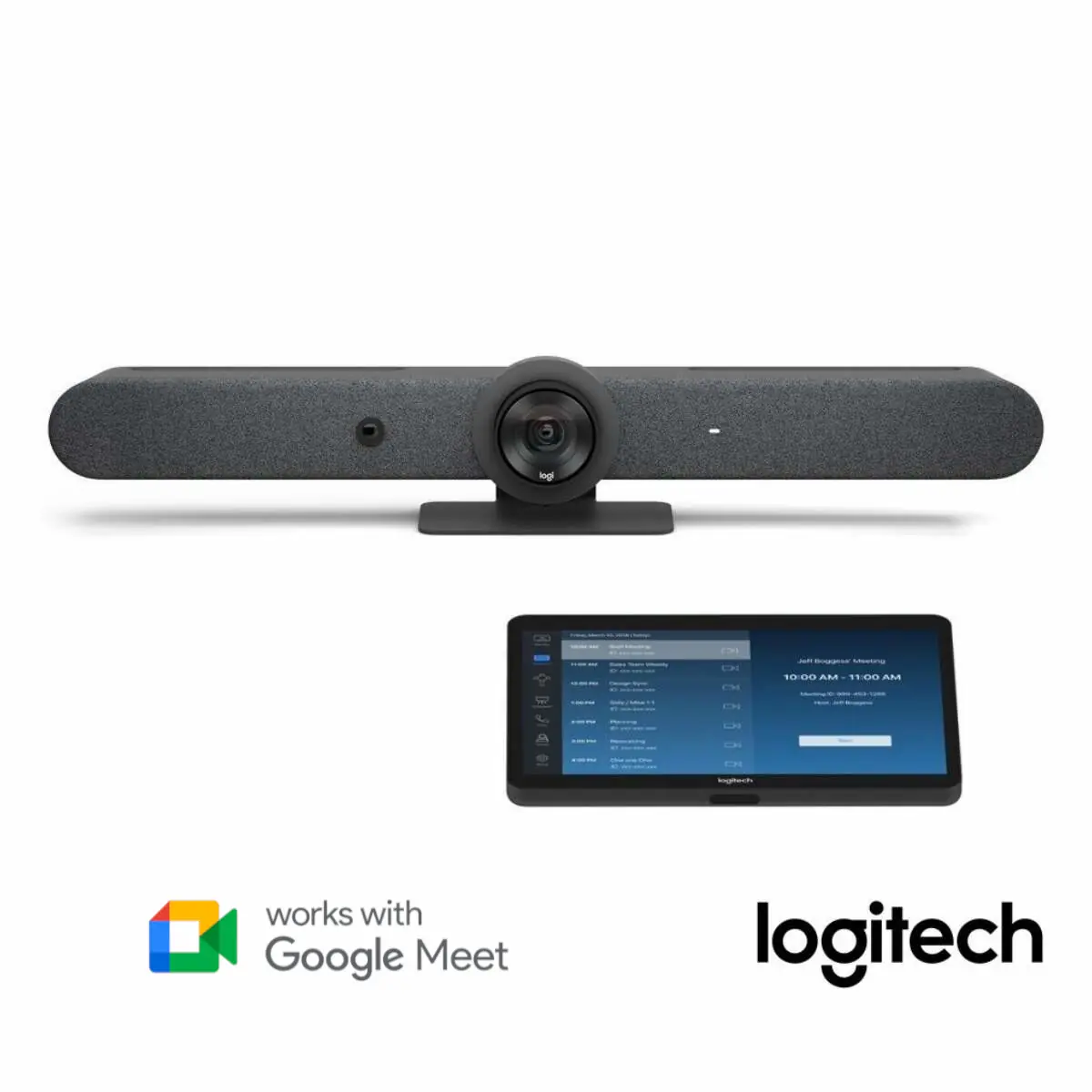 Logitech solución reunión de google